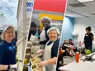 Collage of Virginia Credit Union volunteers